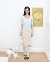 [香] Floral Lace Sleeveless & Bolero SET (Mint)