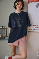 26SS★ローズ キティ ピグメント ショートスリーブ Tシャツ