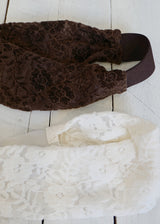 [shiwonderful x voor] Floral Lace Hair Band_Brown