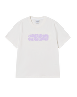 25FW WOMAN エリプスロゴ半袖Tシャツ クリーム