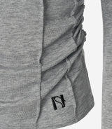 Newalrin Winter Pin tuck See-Through Top