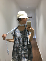 Fiore check muffler (2color) 