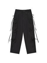 ストリングシャーリングポイントカーゴパンツ [チャコール]