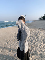  HIGHNECK BUTTON KNIT