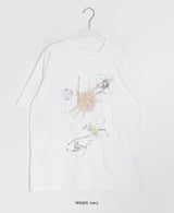 Kuon Print Loose Fit Short Sleeve Tee