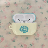 Rose Polka Dot Lemon Yellow Glossy AirPods Case