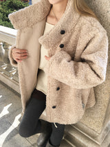 [Guest Look] Corduroy Shorts with Fur Lining (3c)