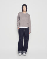 25FW WOMAN Aシンボルニット グレー