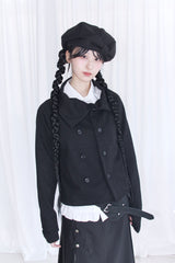 ポケットスエードワイドレザーベルト (2colors)