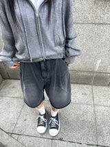 ソーダピンタックウォッシングバミューダパンツ