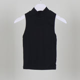 24SS クロップドハーフタートルネックノースリーブTシャツ