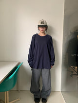 Senkyu Basic Raglan Over Long Sleeve Tee