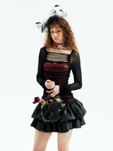 Emoha Double Layer Ballet Punk Skirt