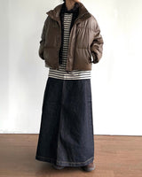 Mute Leather Short Padding Down Jumper 3C