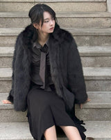 Glam Volume Fur Coat
