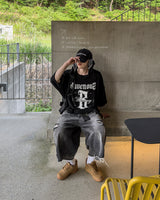 Labon Track Bermuda Denim Pants