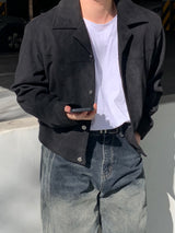 Rough Suede Crop Jacket