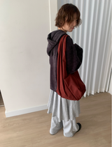 デガースエードビッグショルダーバッグ（3c）