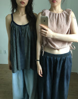 Humming Patchwork sleeveless (2color)