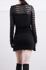 Elle see-through cardigan + Nashi one-piece set