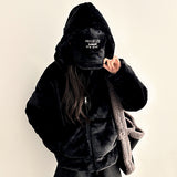 Noah Brooklyn Lettering Embroidery Fur Ball Cap 
