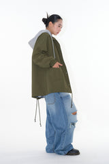 Flock dis curved denim pants
