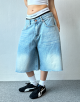 LIGHT BLUE DENIM BERMUDA💦🩵💙 - 3 SIZES