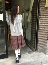 ラネヒシャーリングリボン長袖Tシャツ