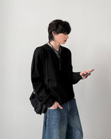 スピンレイヤードVネックニット