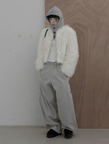 Coteo Crop Fur Jacket