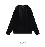 パスカルオープンワークケーブルニット