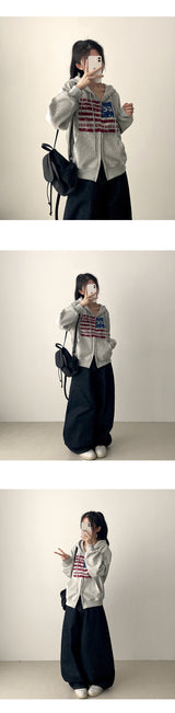 [Short & Basic Selection*] Ig バックポケットバルーンフィット 生地デニムワイドパンツ