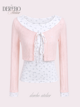 Dodo baby color cardigan layered top