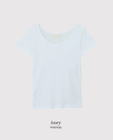 Basic Mood Slim U-neck T-shirt (6color)