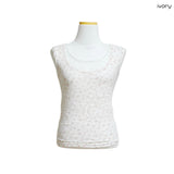 (Set/2color) Ditsy Flower Lace Layered Sleeveless Top