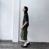 ストラクチャード ワイドスリーブ ブラック トップ