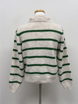 Open Stripe Crop Knit