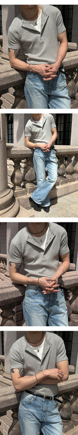 [S/S] High ribbed logo sleeveless(6color)
