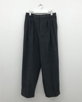 Odd Wool Touch Pintuck Slacks (2color)