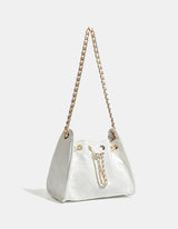 Premium Crocodile Pattern Chain Square Bag - Luxurious Crocodile Pattern Bag