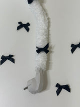 Fuzzy multi-tap_Ribbon_White (Black)