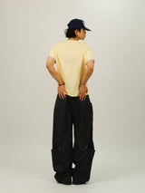 OS Washed Pocket Wide Pants