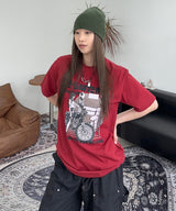 ハディンバイクグラフィック半袖Tシャツ