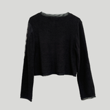 CHECK COMBI TERRY TOP