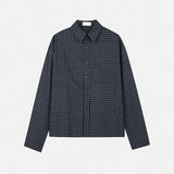 Croven Check Long Sleeve Crop Shirt
