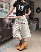 クラックナンバリングハーフTシャツ