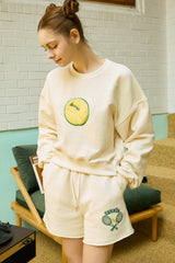 テニスボールソフトクリームスウェットショーツ[For women]
