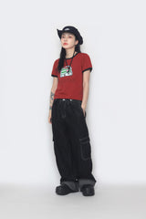 Music Crop Short-Sleeved T-Shirt