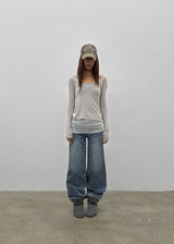 [MADE] Glot Low-Waist Straight Denim Pants