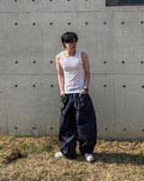 カッティングラインリブスリーブレストップ